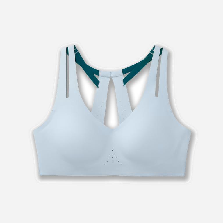 Brooks Dare Strappy NZ - Women's Running Bra - Arctic/PaleTurquoise (87203-UIMB)